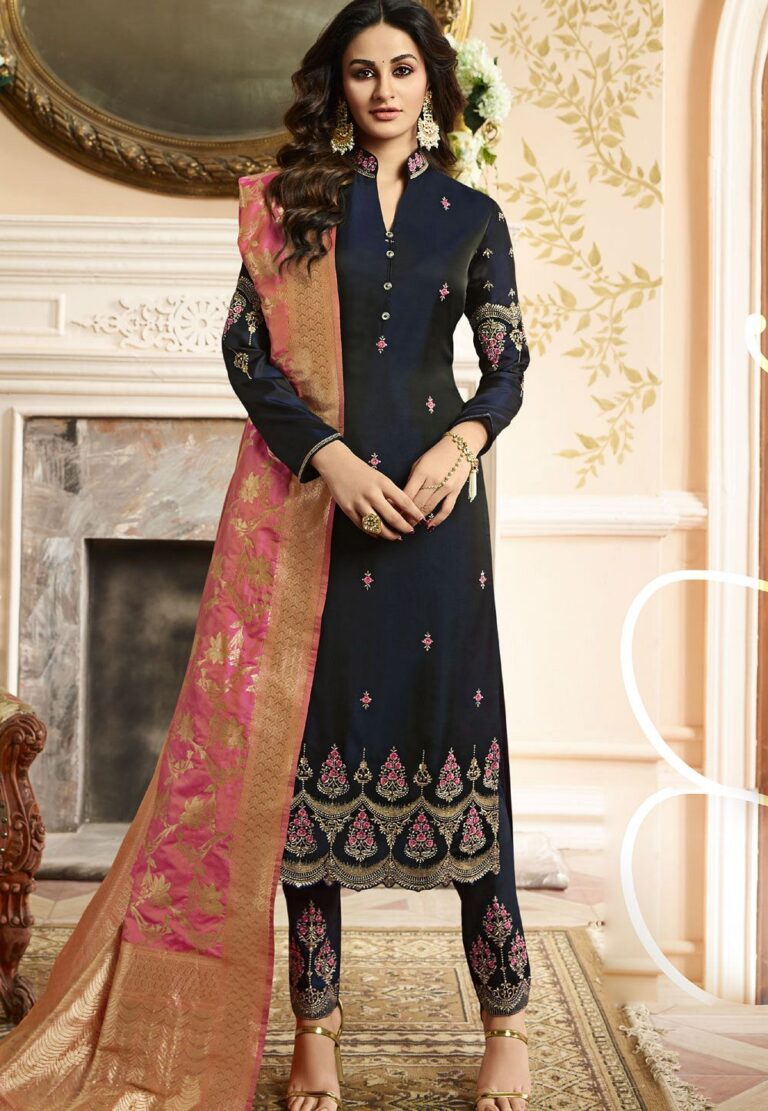 Indian-silk-Wedding-salwar-kameez-in-blue-color-15203